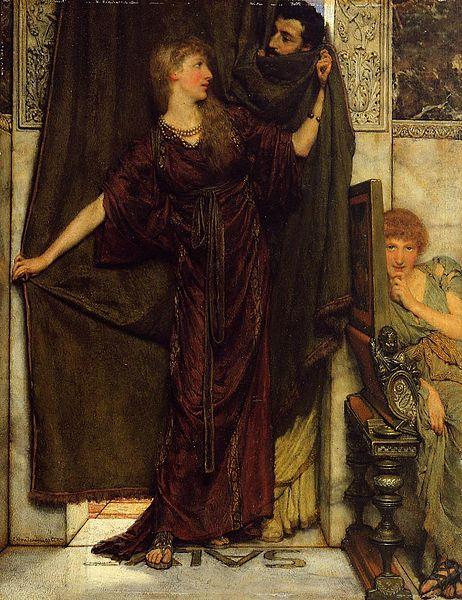 Laura Theresa Alma-Tadema Not at Home Sir Lawrence Alma oil painting picture